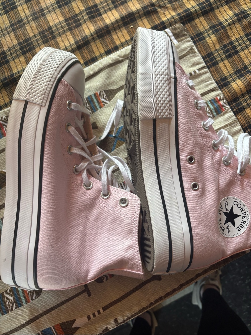 Converse Pink High Top All Star Sneakers